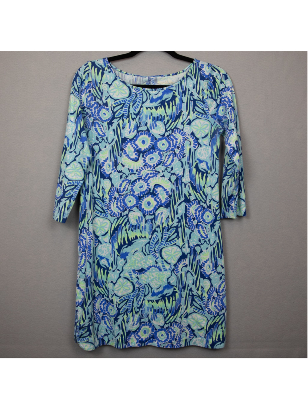 Lilly Pulitzer Marlowe blue shift dress-S